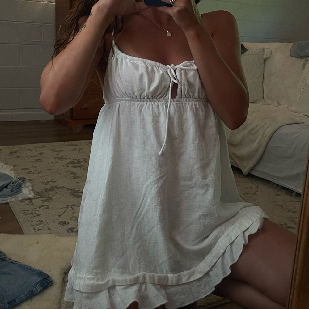 Princess Polly empress White Sleeveless mini Dress